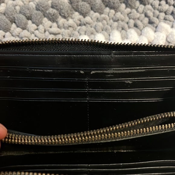Coach Black and Dark Gray Mono zipper Wallet! - Picture 7 of 9